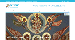 Desktop Screenshot of catholicteacherresources.com